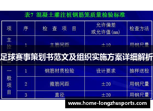 足球赛事策划书范文及组织实施方案详细解析